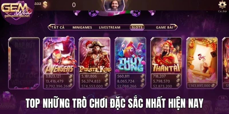 Top những trò chơi đặc sắc nhất hiện nay