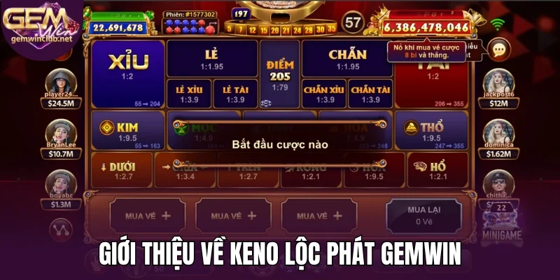 Giới thiệu về keno lộc phát Gemwin 