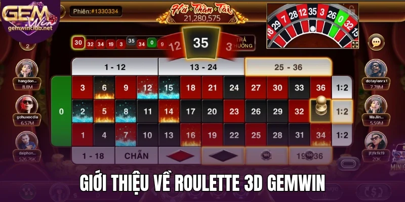 Giới thiệu về Roulette 3D Gemwin