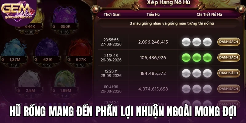 Hũ rồng mang đến phần lợi nhuận ngoài mong đợi