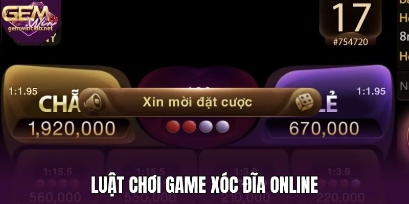 Luật chơi game xóc đĩa online