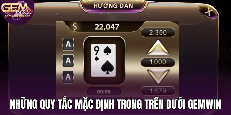 Những quy tắc mặc định trong trên dưới Gemwin
