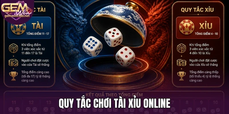 Quy tắc chơi tài xỉu online