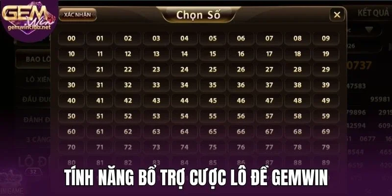 Tính năng bổ trợ cược lô đề Gemwin