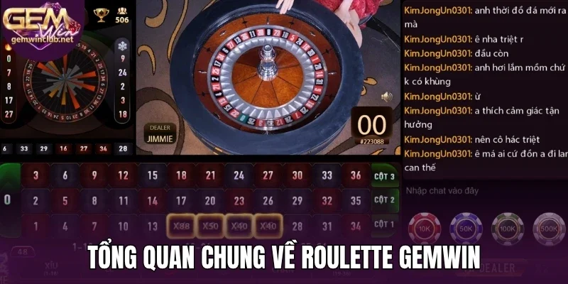 Tổng quan chung về roulette Gemwin